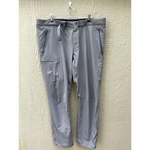 Arcteryx Gamma LT Pants Mens XL Gray Belted Lightweight Hiking  Climbing 33"